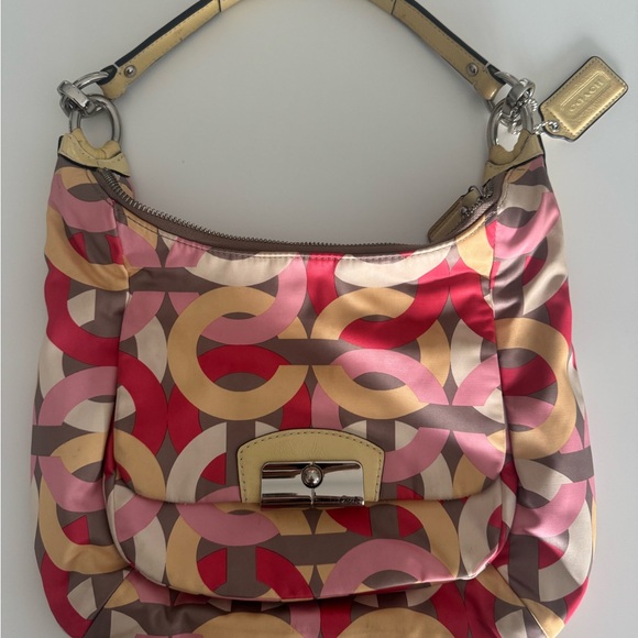 Coach Multicolor Patterned Shoulder Bag - Picture 1 of 9